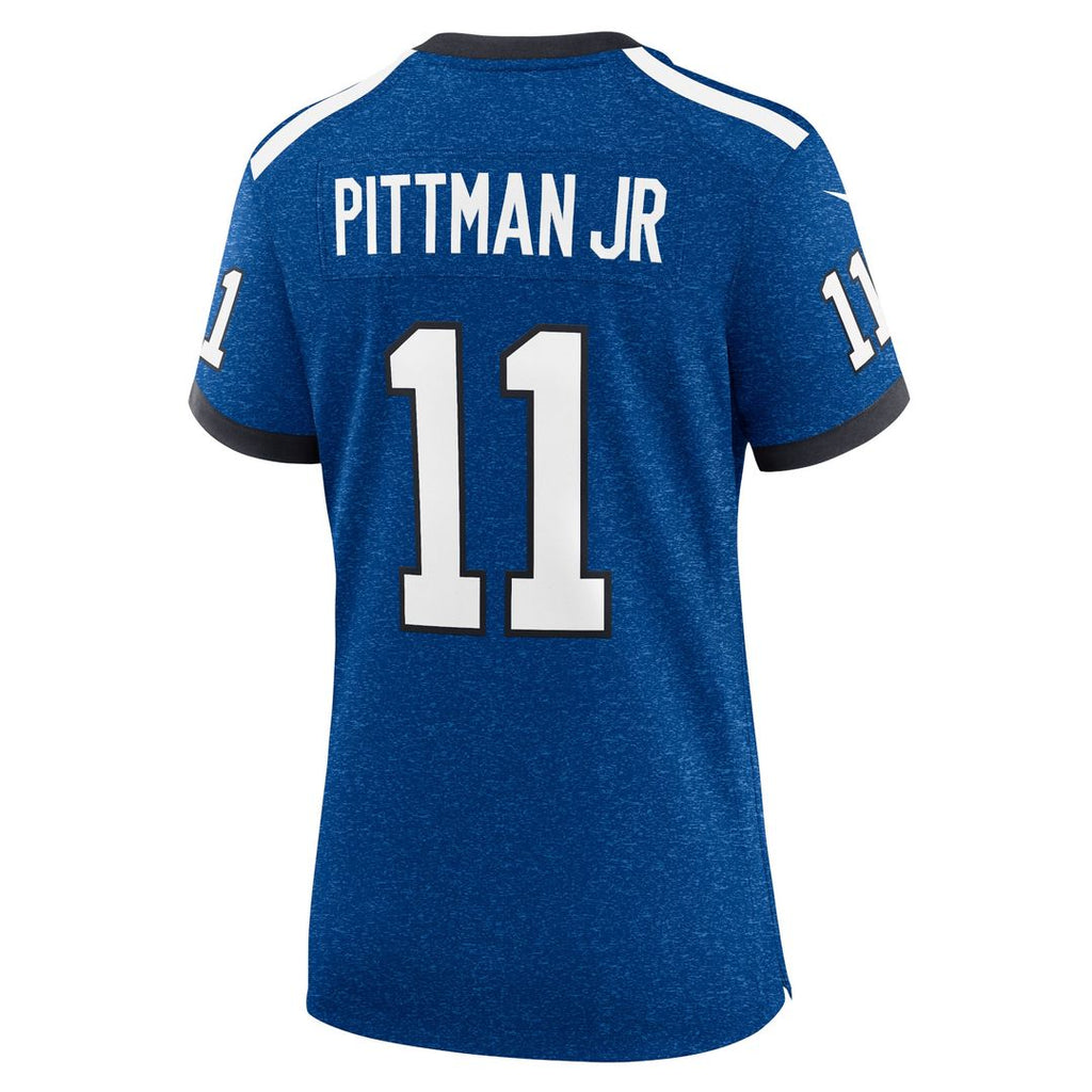 Michael Pittman Jr. Indianapolis Colts Nike Women's Indiana Nights Alternate Game Jersey - Royal Official NFL Team Apparel Football Fan Gear