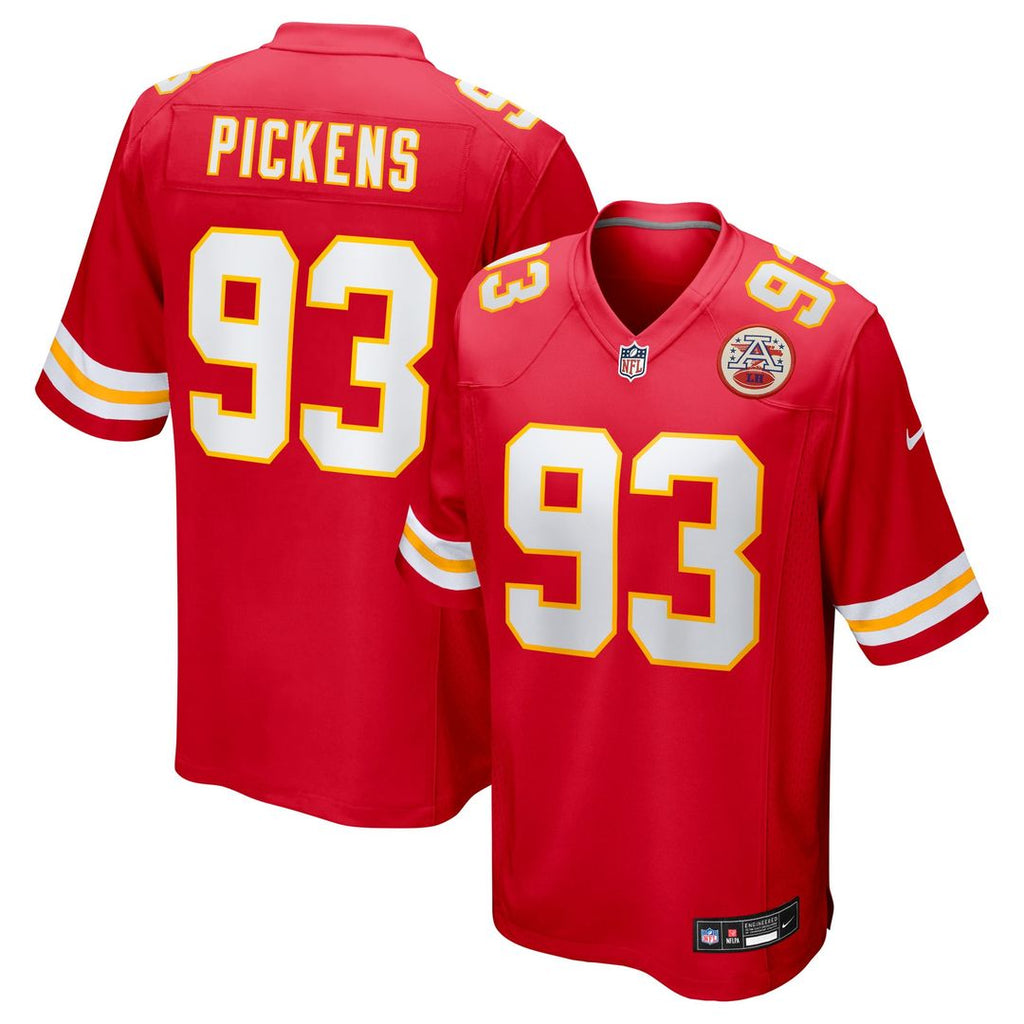 Zacch Pickens Kansas City Chiefs Nike Team Game Jersey - Red Official NFL Team Apparel Football Fan Gear