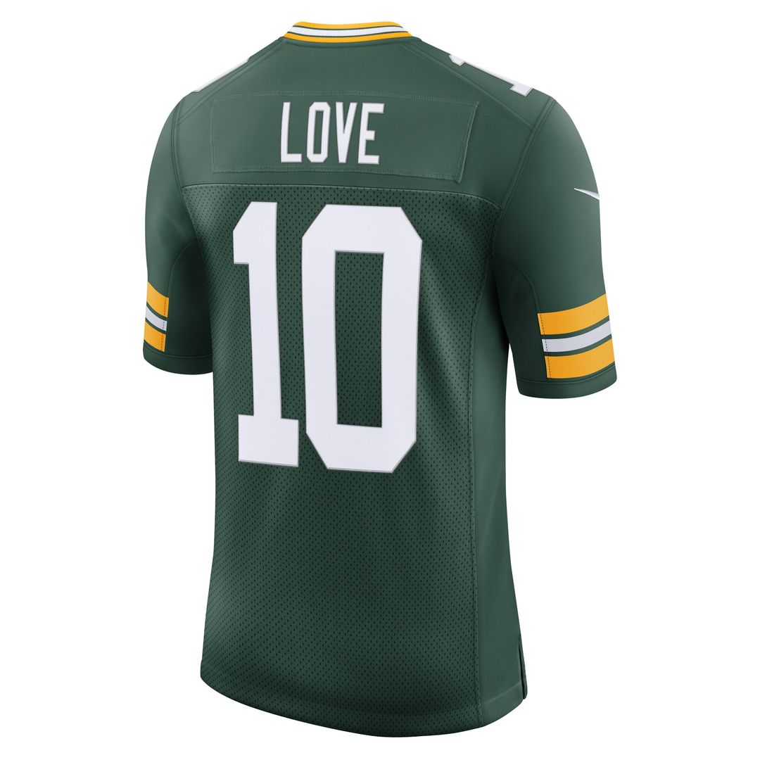 Jordan Love Green Bay Packers Nike Team Vapor Untouchable Limited Jersey - Green Official NFL Team Apparel Football Fan Gear