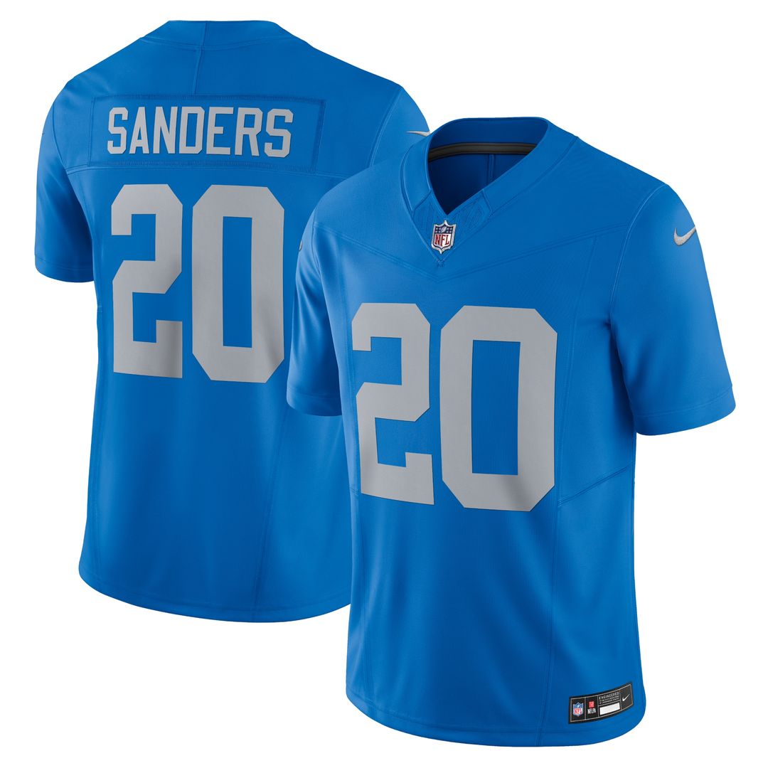 Barry Sanders Detroit Lions Nike Vapor F.U.S.E. Alternate Limited Jersey - Blue Official NFL Team Apparel Football Fan Gear