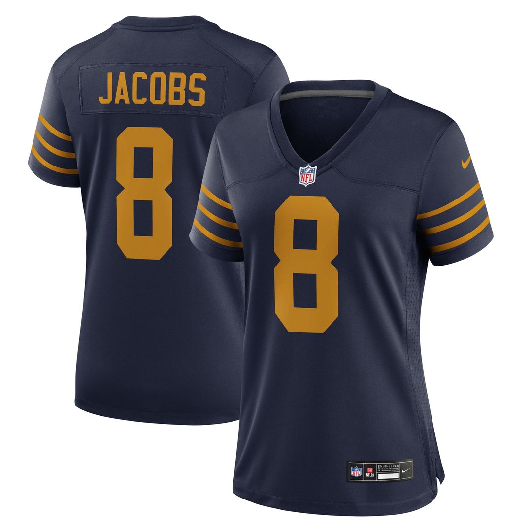 Josh Jacobs Green Bay Packers Nike Women's The 1923 Classic Game Jersey - Navy Official NFL Team Apparel Football Fan Gear