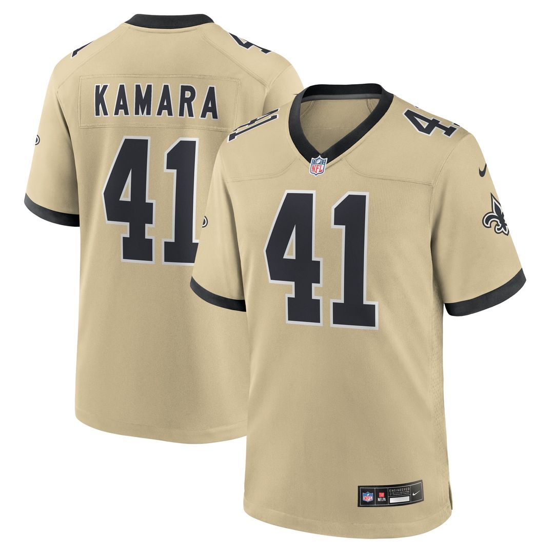 Alvin Kamara New Orleans Saints Nike Game Jersey - Black Official NFL Team Apparel Football Fan Gear