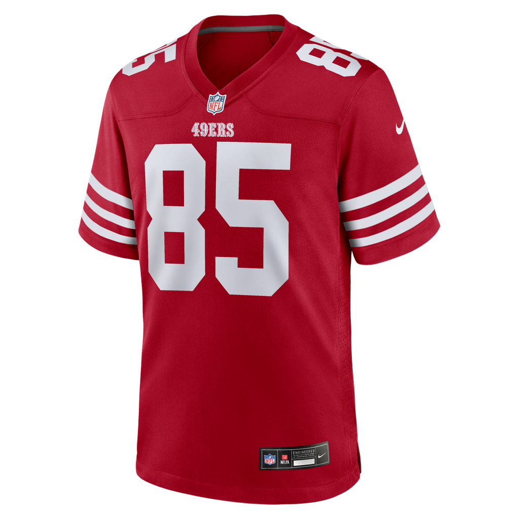 George Kittle San Francisco 49ers Nike Team Game Jersey - Scarlet Official NFL Team Apparel Football Fan Gear