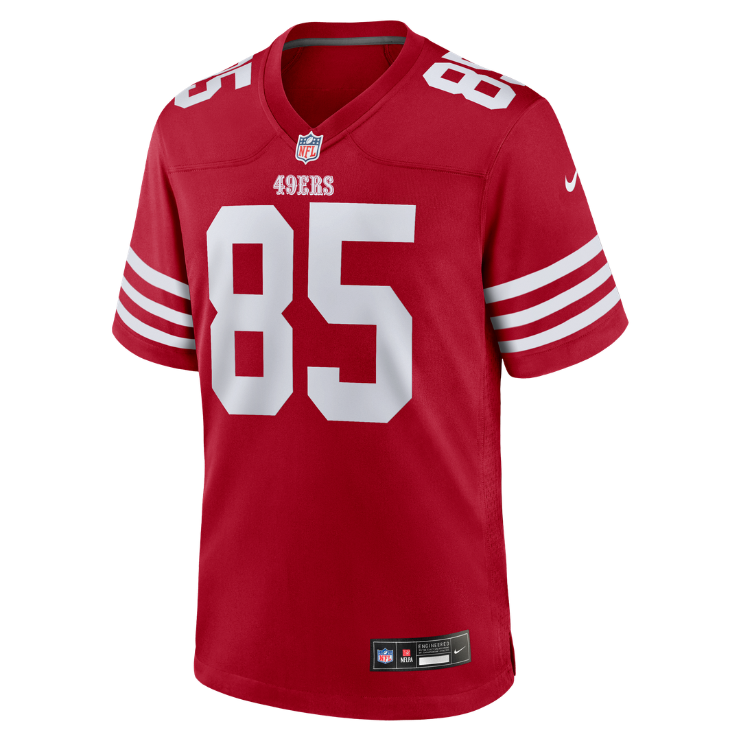 George Kittle San Francisco 49ers Nike Team Game Jersey - Scarlet Official NFL Team Apparel Football Fan Gear