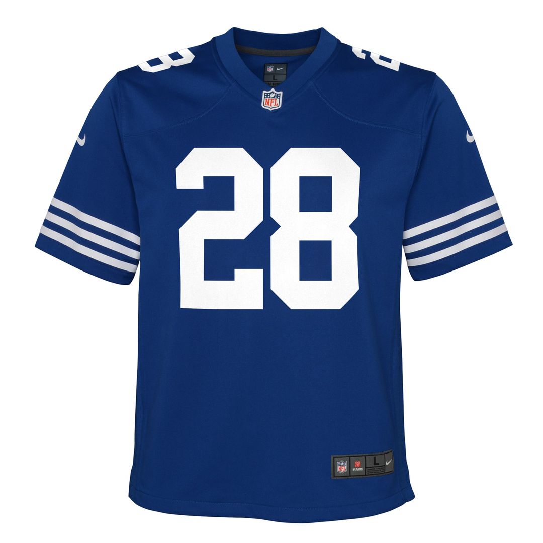 Jonathan Taylor Indianapolis Colts Nike Youth Game Jersey - Royal Official NFL Team Apparel Football Fan Gear