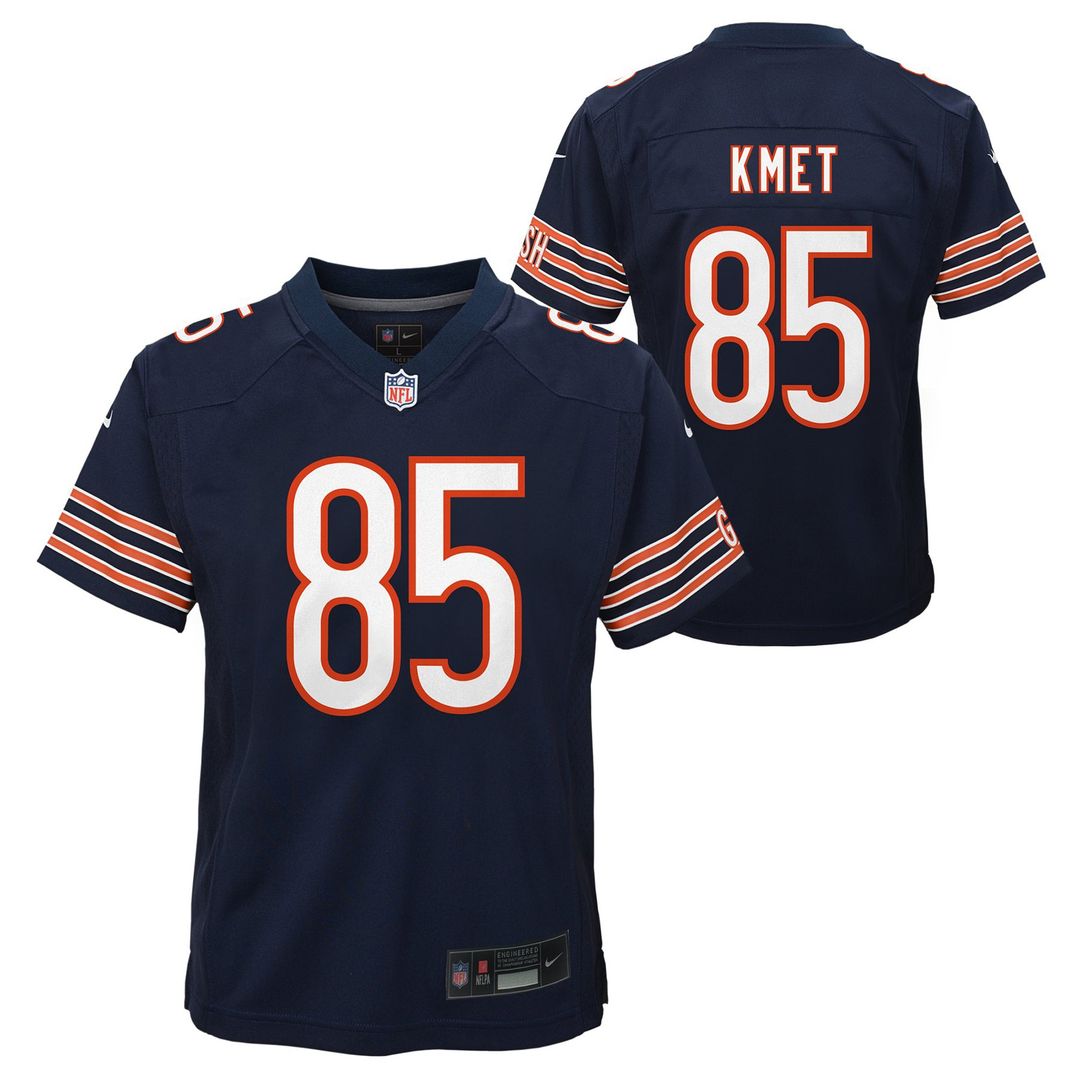 Cole Kmet Chicago Bears Nike Youth Team Game Jersey - Navy Official NFL Team Apparel Football Fan Gear
