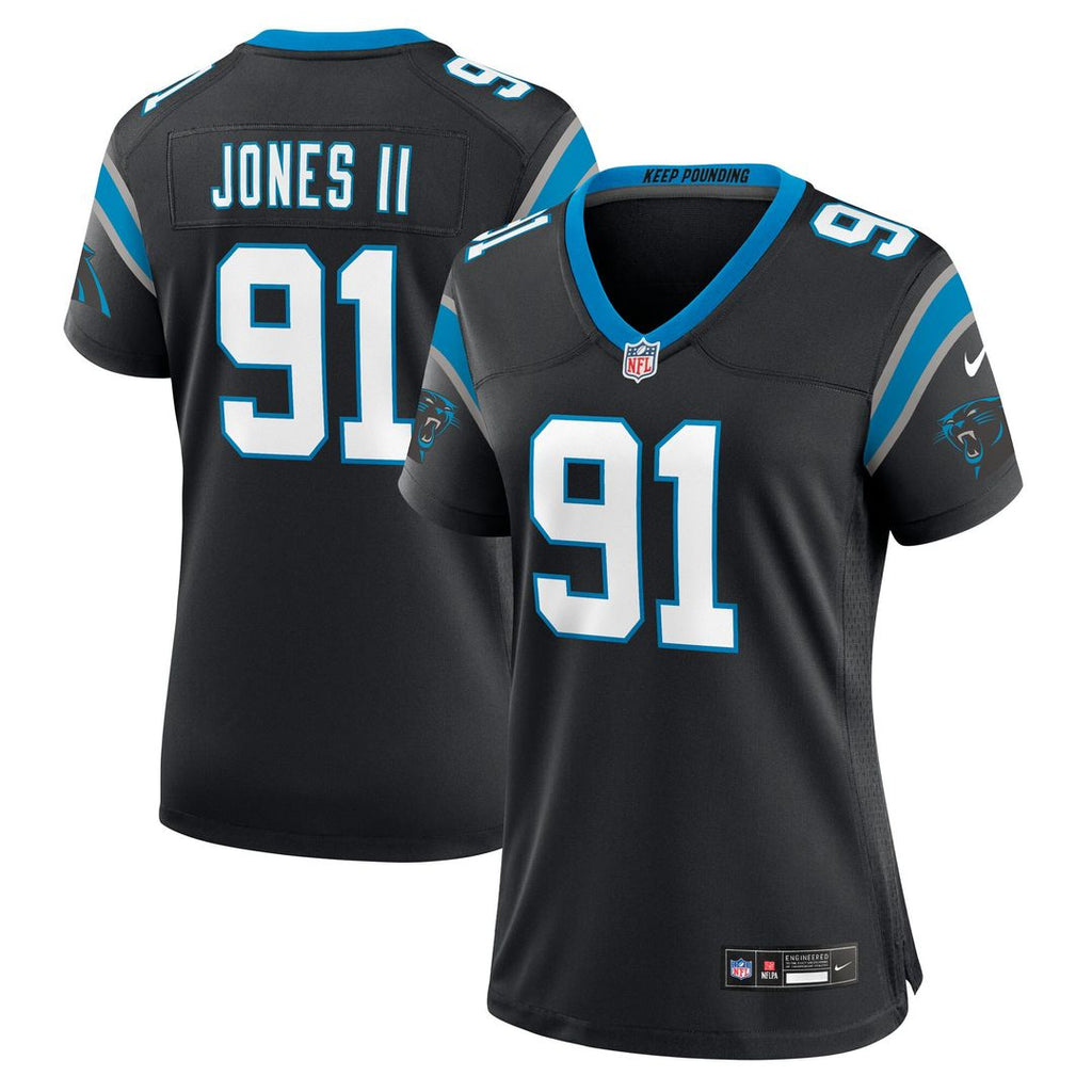 Patrick Jones II Carolina Panthers Nike Women's Team Game Jersey - Black Official NFL Team Apparel Football Fan Gear
