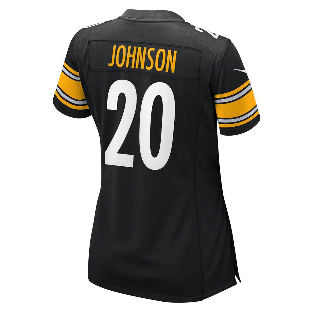 Kaleb Johnson Pittsburgh Steelers Nike Women's Team Game Jersey - Black Official NFL Team Apparel Football Fan Gear