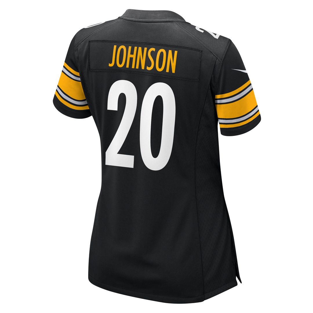 Kaleb Johnson Pittsburgh Steelers Nike Women's Team Game Jersey - Black Official NFL Team Apparel Football Fan Gear