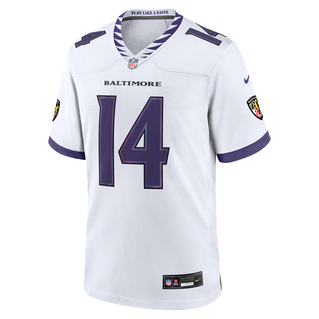 Kyle Hamilton Baltimore Ravens Nike Game Jersey - White Official NFL Team Apparel Football Fan Gear