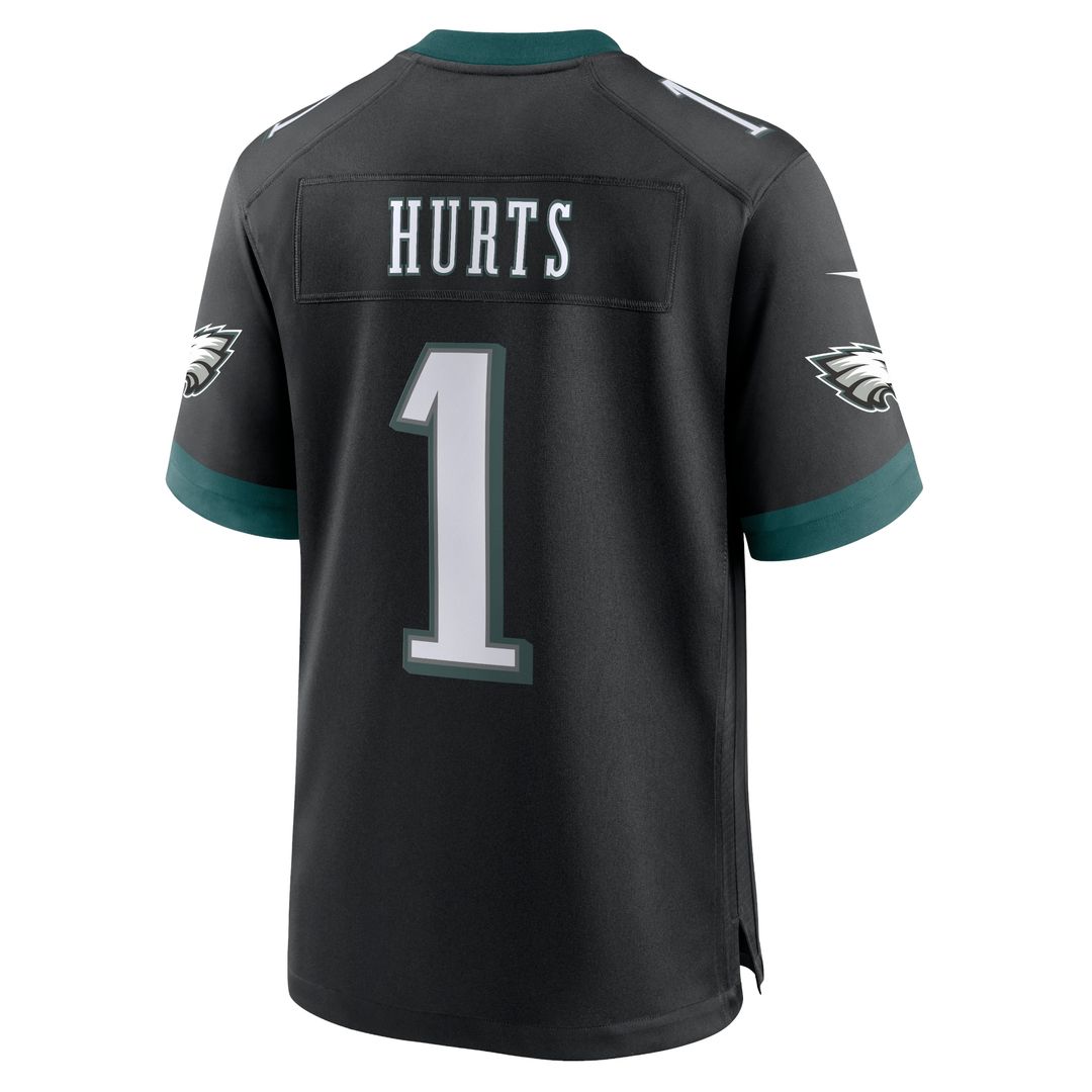 Jalen Hurts Philadelphia Eagles Nike Alternate Game Jersey - Black Official NFL Team Apparel Football Fan Gear
