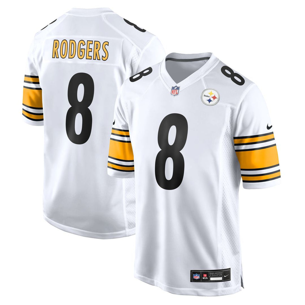 Aaron Rodgers Pittsburgh Steelers Nike Game Jersey - White Official NFL Team Apparel Football Fan Gear
