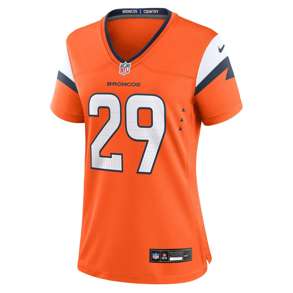 Ja'Quan McMillian Denver Broncos Nike Women's Team Game Jersey - Orange Official NFL Team Apparel Football Fan Gear