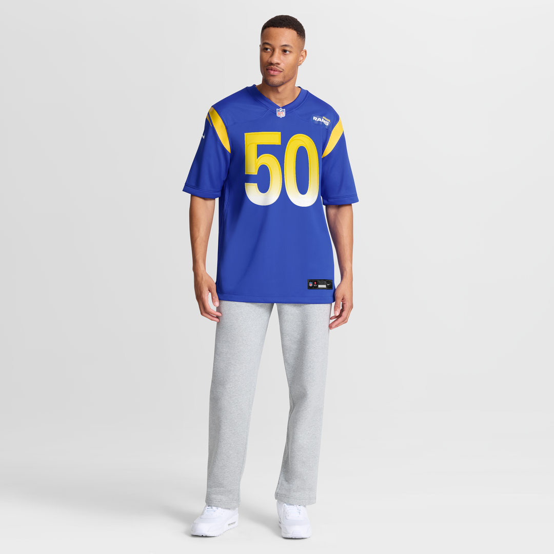 Beaux Limmer Los Angeles Rams Nike Team Game Jersey - Royal Official NFL Team Apparel Football Fan Gear