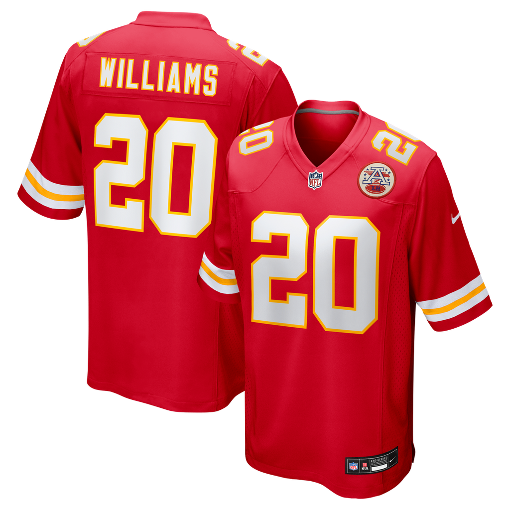 Nohl Williams Kansas City Chiefs Nike Team Game Jersey - Red Official NFL Team Apparel Football Fan Gear