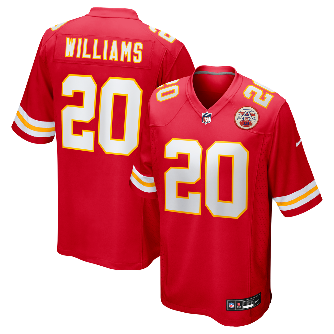 Nohl Williams Kansas City Chiefs Nike Team Game Jersey - Red Official NFL Team Apparel Football Fan Gear