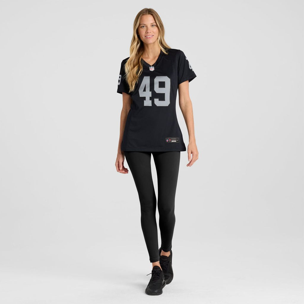 Charles Snowden Las Vegas Raiders Nike Women's Team Game Jersey - Black Official NFL Team Apparel Football Fan Gear