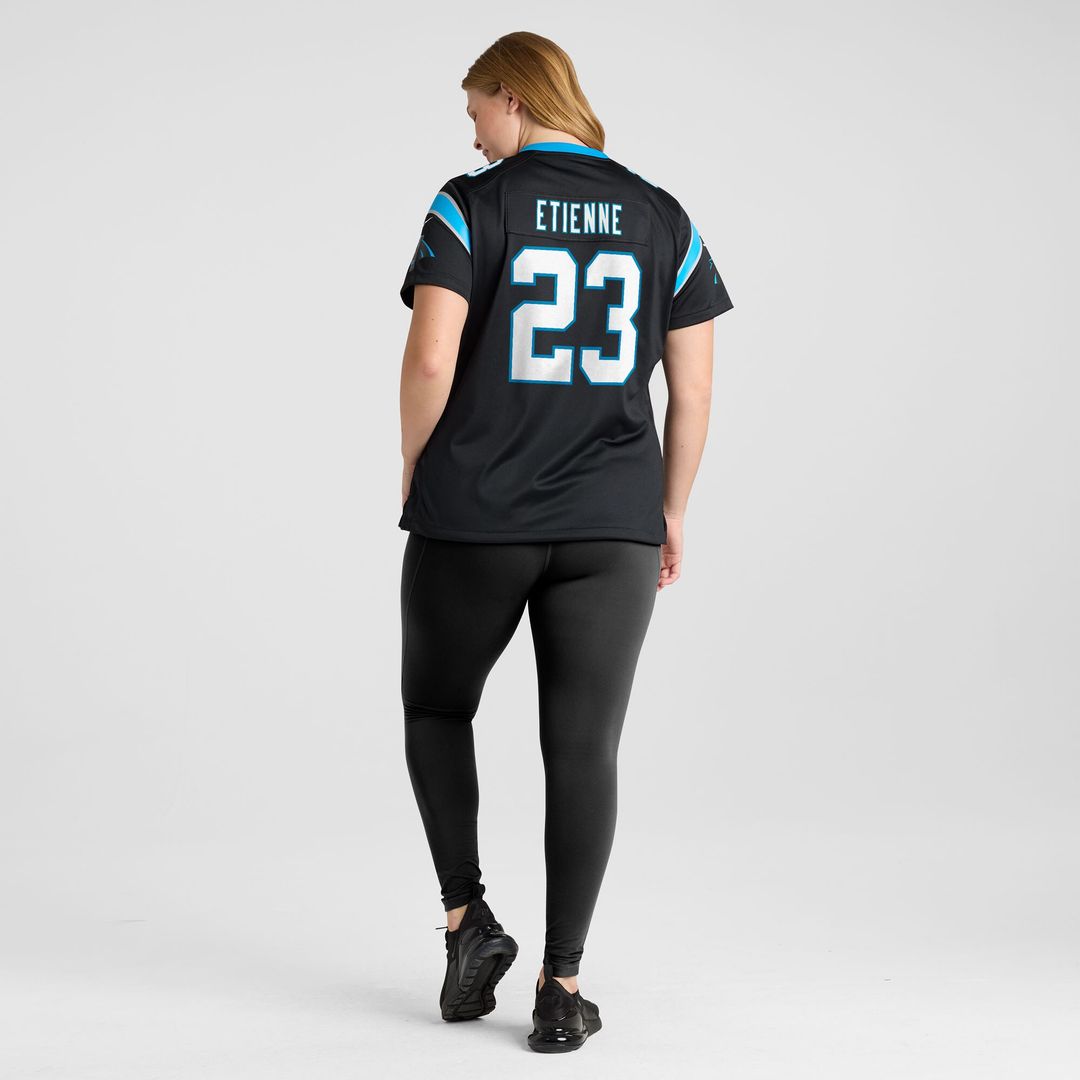 Trevor Etienne Carolina Panthers Nike Women's Team Game Jersey - Black Official NFL Team Apparel Football Fan Gear