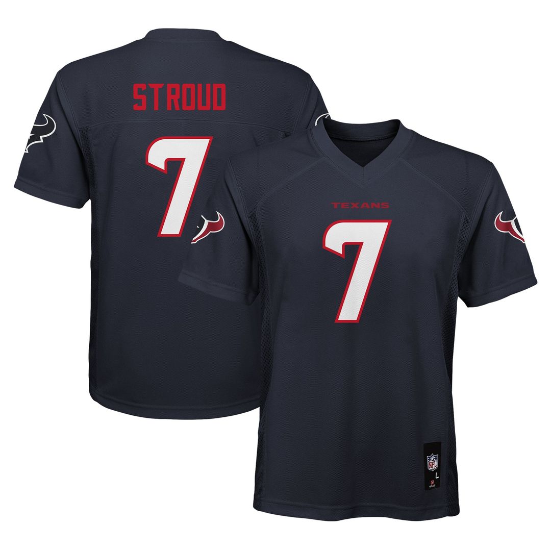 C.J. Stroud Houston Texans Youth Replica Player Jersey - Navy Official NFL Team Apparel Football Fan Gear