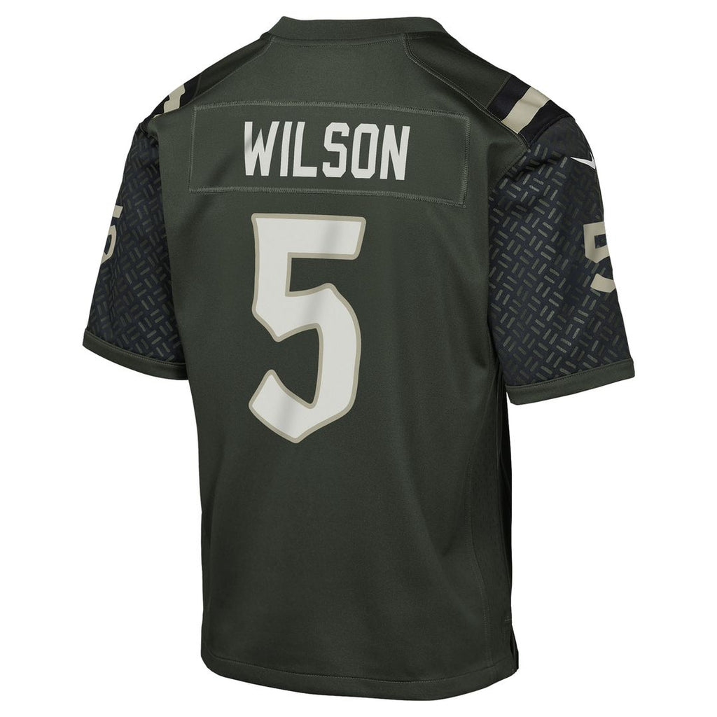 Garrett Wilson New York Jets Nike Youth 2025 Rivalries Collection Game Jersey - Gotham Green Official NFL Team Apparel Football Fan Gear