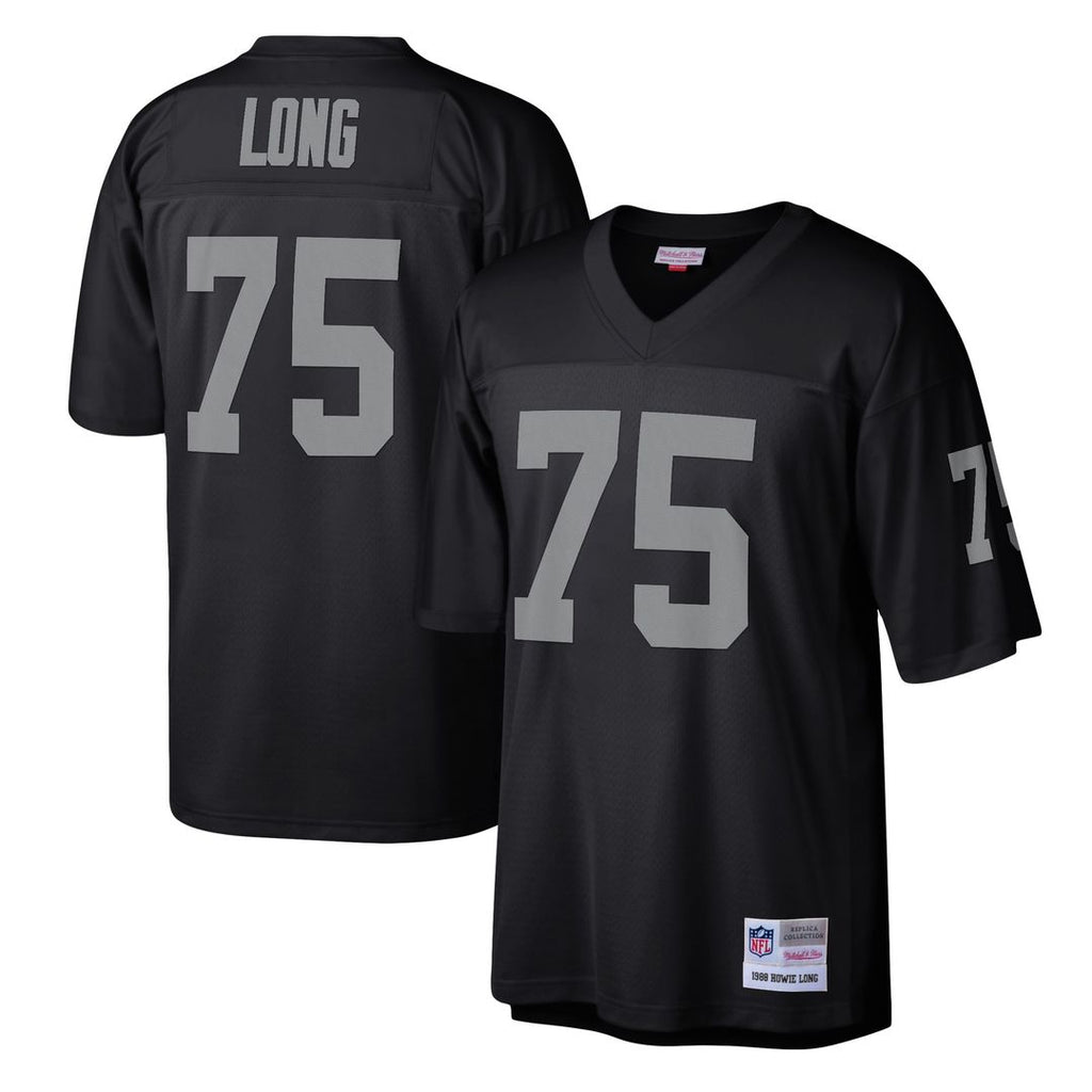 Howie Long Las Vegas Raiders Mitchell & Ness Legacy Replica Jersey - Black Official NFL Team Apparel Football Fan Gear
