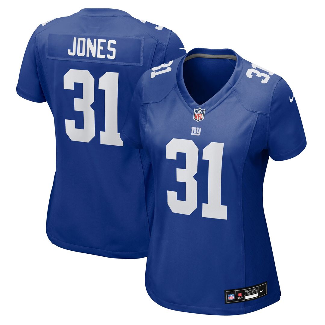 Nic Jones New York Giants Nike Women's Team Game Jersey - Royal Official NFL Team Apparel Football Fan Gear