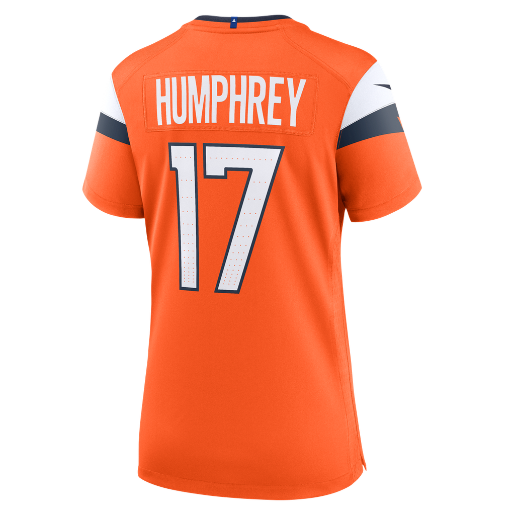 Lil'Jordan Humphrey Denver Broncos Nike Women's Team Game Jersey - Orange Official NFL Team Apparel Football Fan Gear
