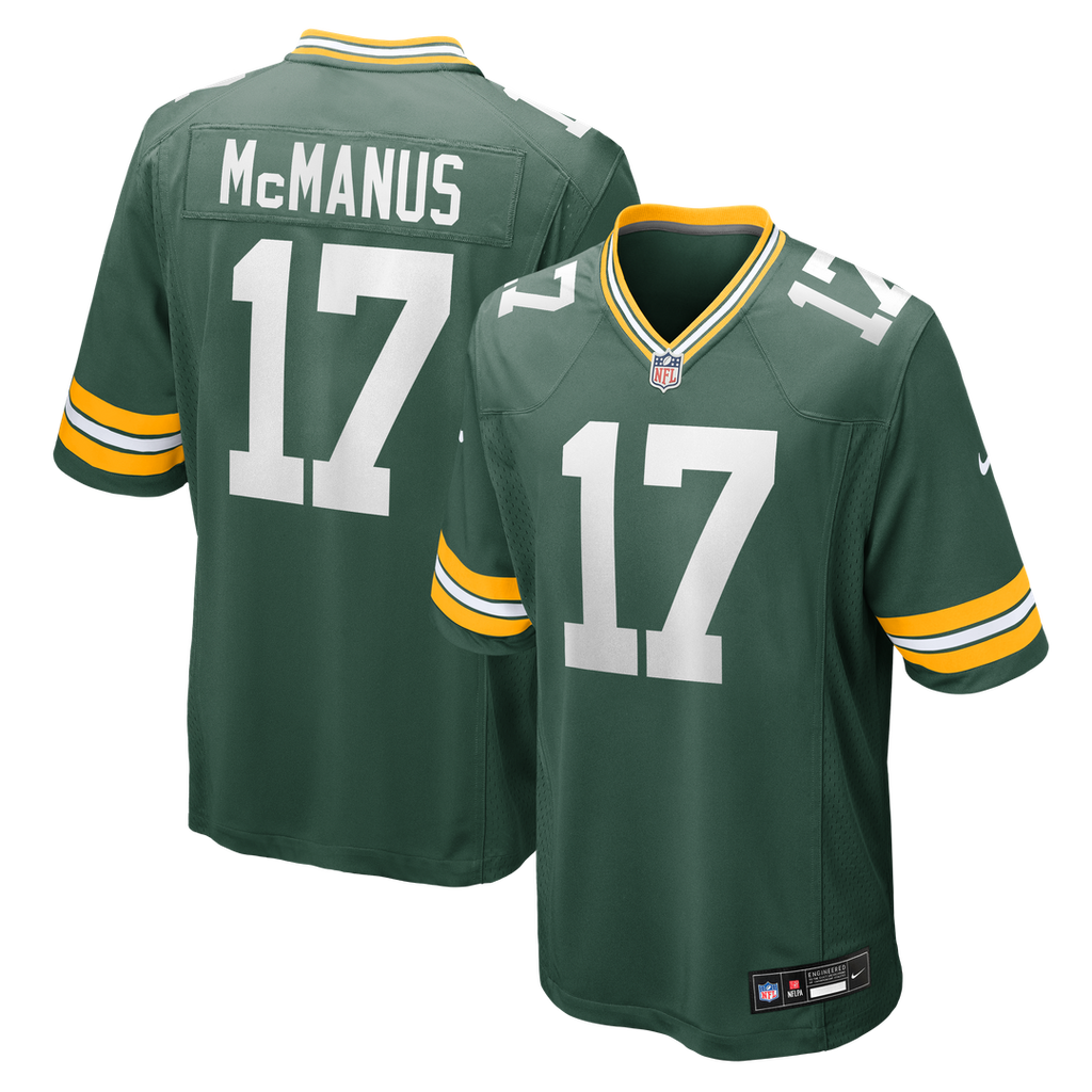 Brandon McManus Green Bay Packers Nike Team Game Jersey - Green Official NFL Team Apparel Football Fan Gear