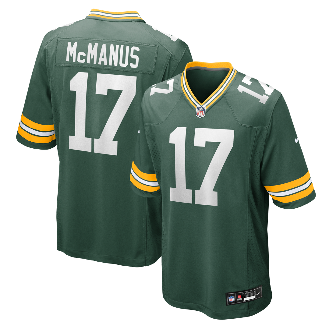 Brandon McManus Green Bay Packers Nike Team Game Jersey - Green Official NFL Team Apparel Football Fan Gear