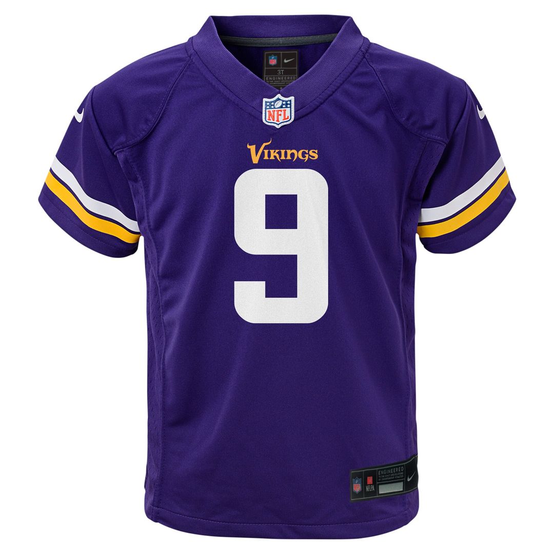 J.J. McCarthy Minnesota Vikings Nike Toddler Game Jersey - Purple Official NFL Team Apparel Football Fan Gear