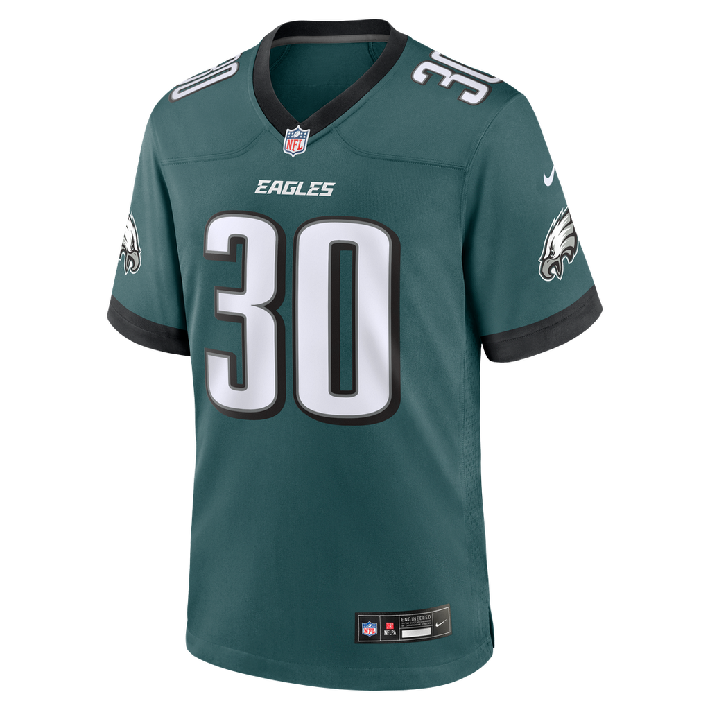 Jihaad Campbell Philadelphia Eagles Nike Game Player Jersey - Green Official NFL Team Apparel Football Fan Gear
