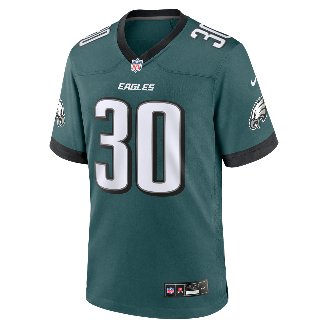 Jihaad Campbell Philadelphia Eagles Nike Game Player Jersey - Green Official NFL Team Apparel Football Fan Gear