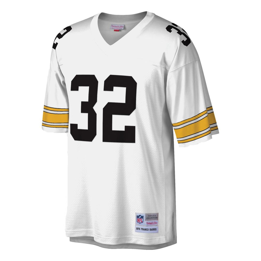 Franco Harris Pittsburgh Steelers Mitchell & Ness Legacy Replica Jersey - White Official NFL Team Apparel Football Fan Gear