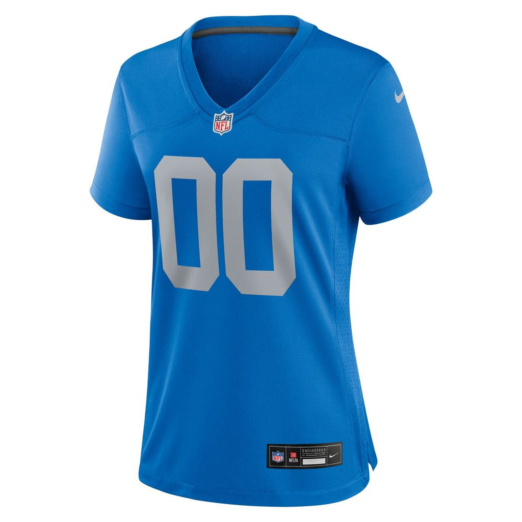 Detroit Lions Nike Women's Alternate Custom Game Jersey - Blue Official NFL Team Apparel Football Fan Gear