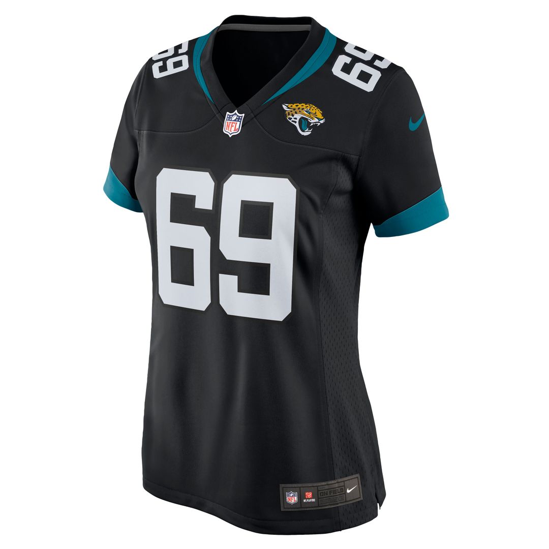 Tyler Shatley Jacksonville Jaguars Nike Women's Game Jersey - Black Official NFL Team Hat Football Fan Cap