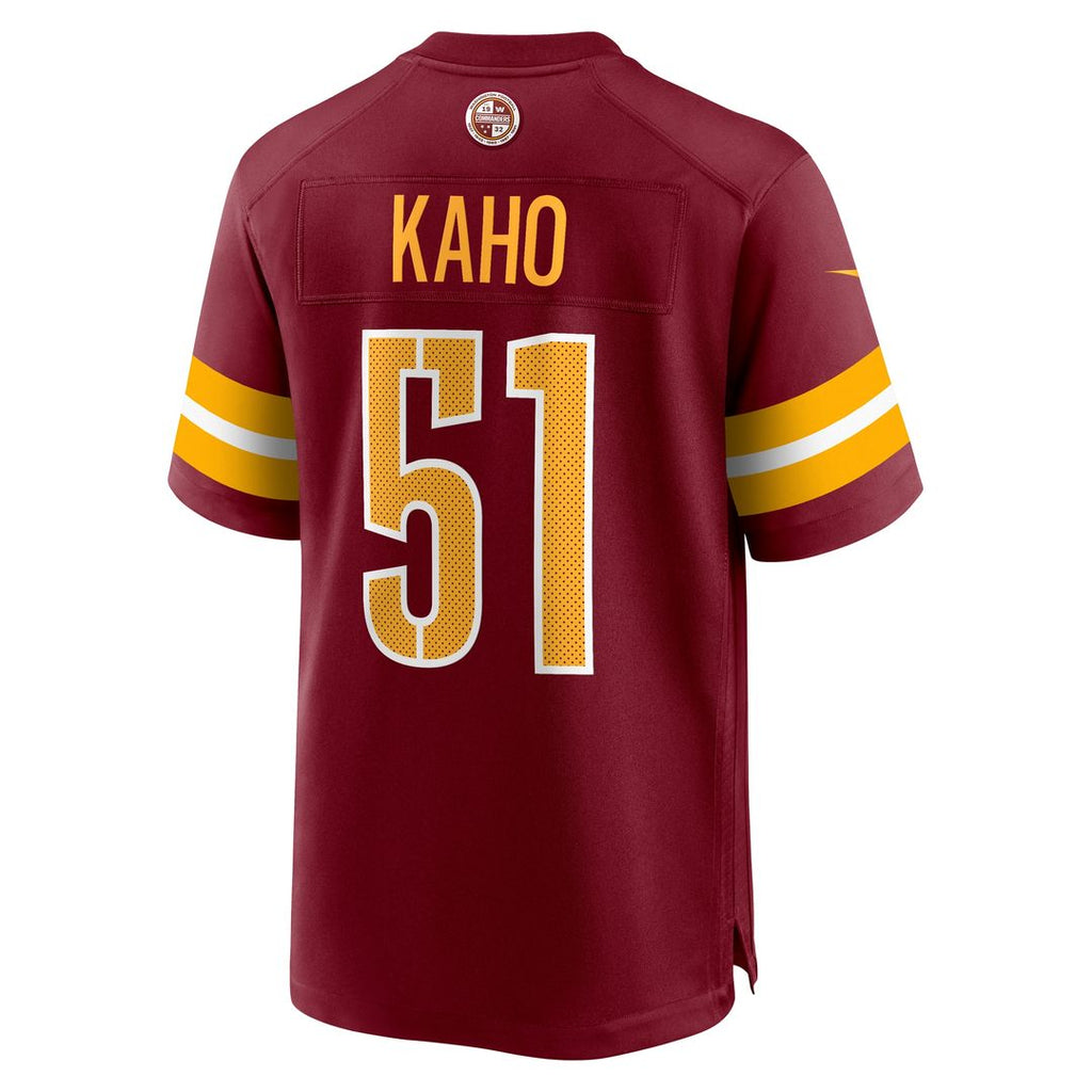 Ale Kaho Washington Commanders Nike Team Game Jersey - Burgundy Official NFL Team Apparel Football Fan Gear