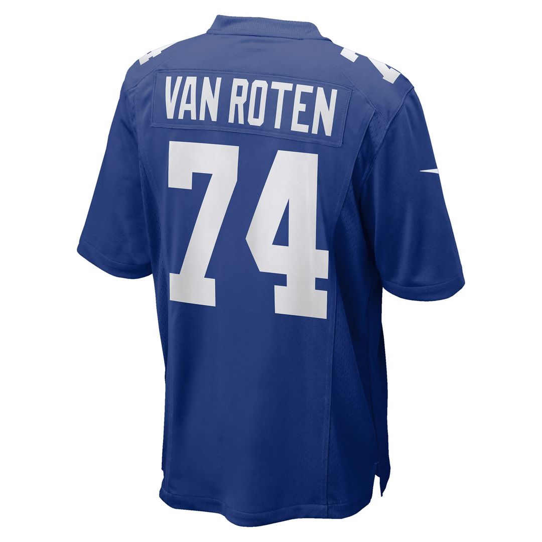 Greg Van Roten New York Giants Nike Team Game Jersey - Royal Official NFL Team Apparel Football Fan Gear