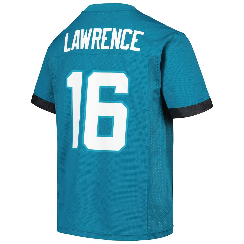 Trevor Lawrence Jacksonville Jaguars Youth Replica Player Jersey - Teal Official NFL Team Apparel Football Fan Gear
