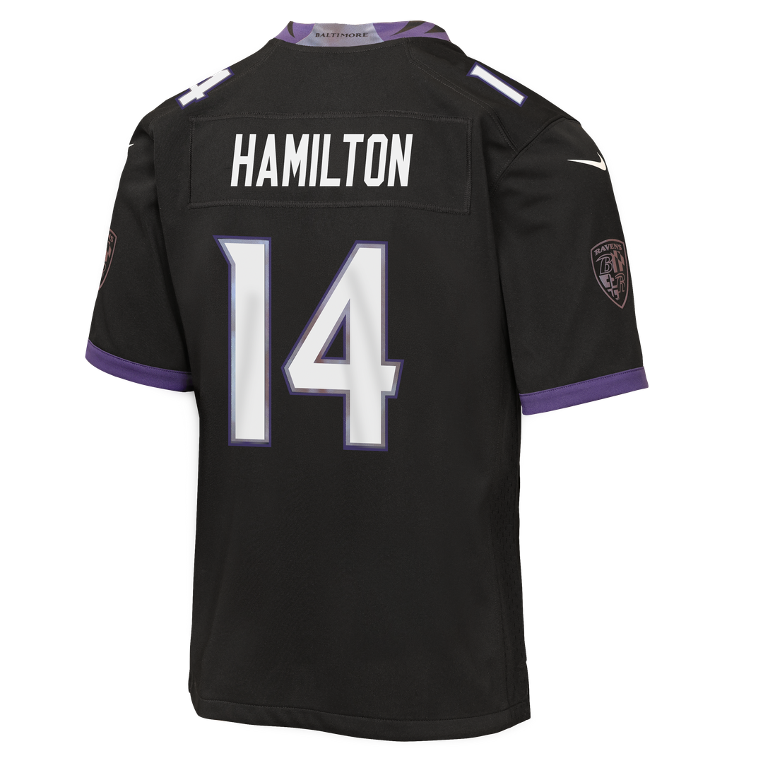 Kyle Hamilton Baltimore Ravens Nike Youth Alternate Game Jersey - Black Official NFL Team Apparel Football Fan Gear