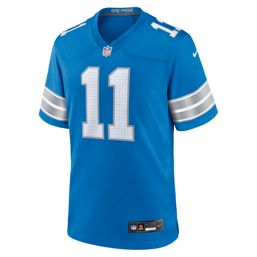 Damone Clark Detroit Lions Nike Team Game Jersey - Blue Official NFL Team Apparel Football Fan Gear