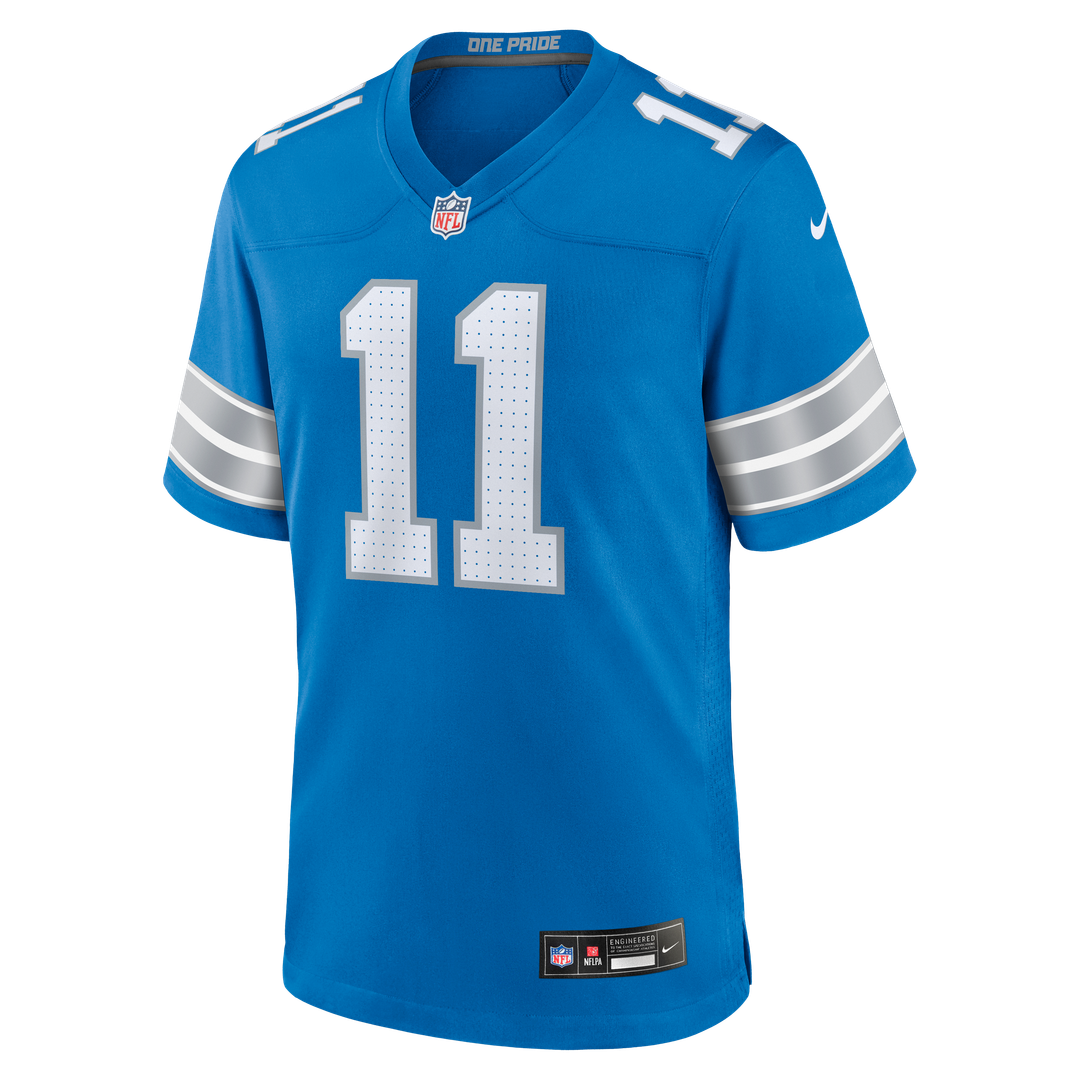 Damone Clark Detroit Lions Nike Team Game Jersey - Blue Official NFL Team Apparel Football Fan Gear