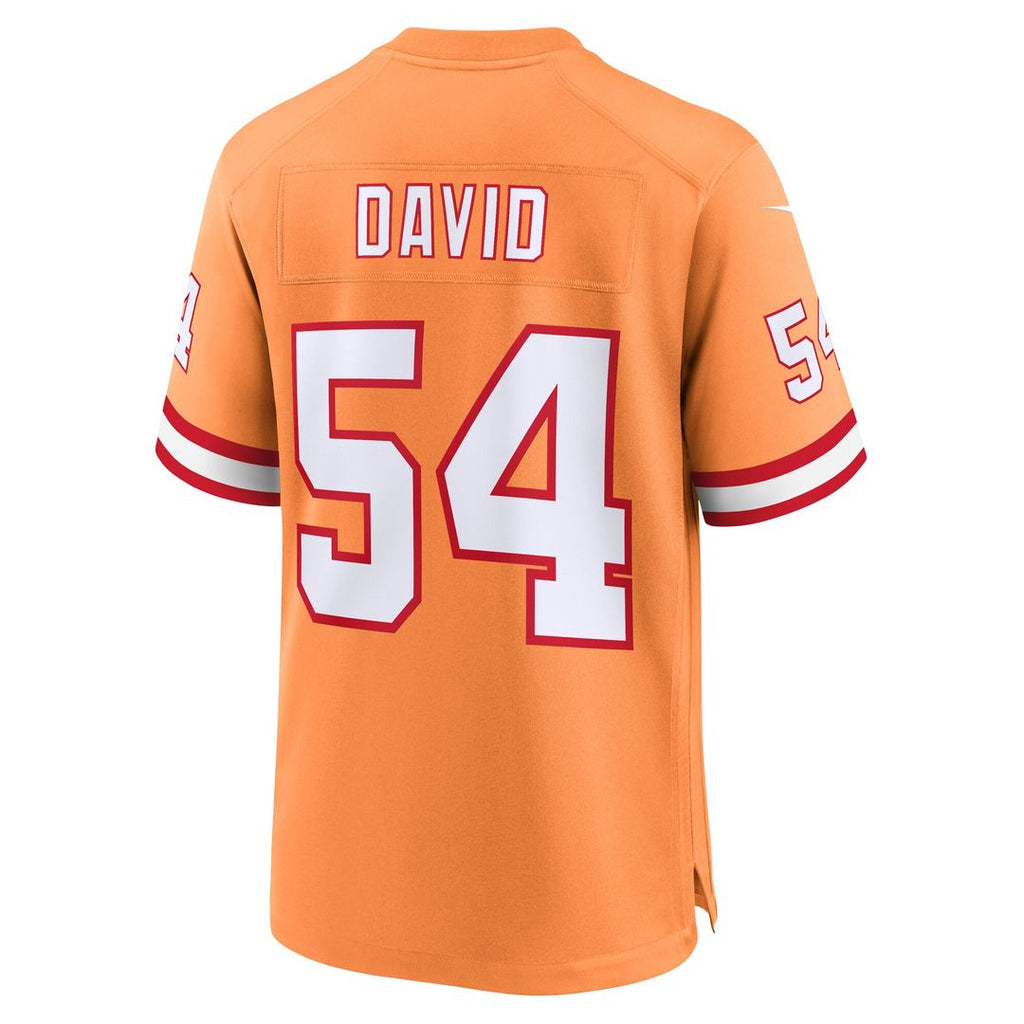 Lavonte David Tampa Bay Buccaneers Nike Throwback Game Jersey - Orange Official NFL Team Apparel Football Fan Gear