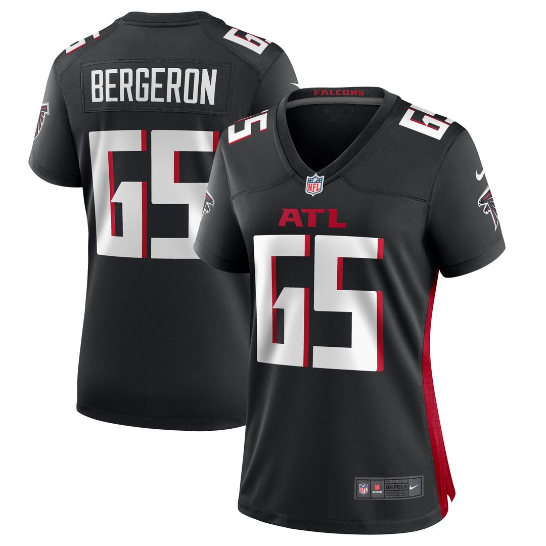 Matthew Bergeron Atlanta Falcons Nike Women's Team Game Jersey - Black Official NFL Team Apparel Football Fan Gear