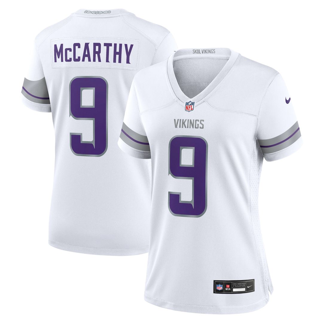 J.J. McCarthy Minnesota Vikings Nike Women's Player Game Jersey - Purple Official NFL Team Apparel Football Fan Gear