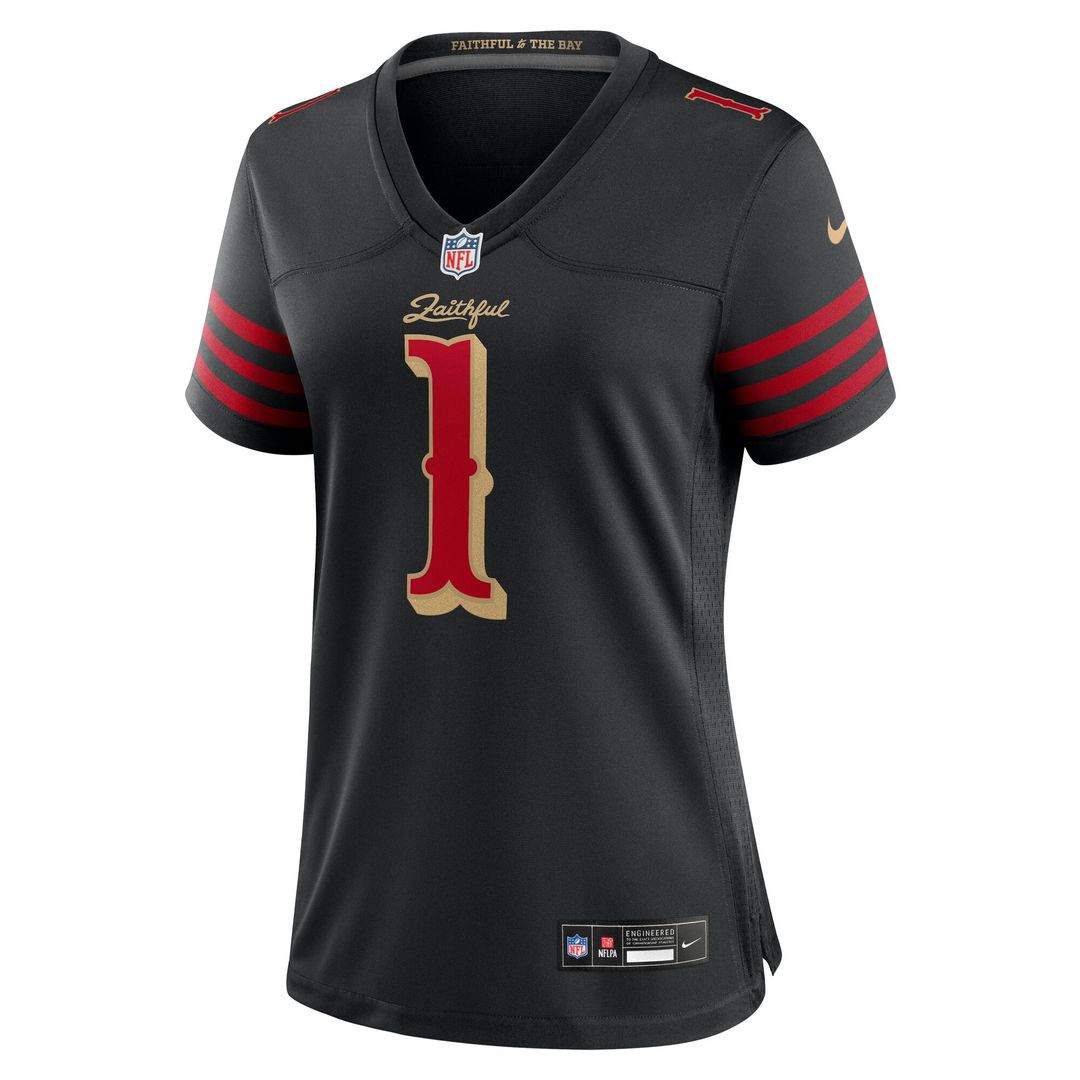Ricky Pearsall San Francisco 49ers Nike Women's 2025 Rivalries Collection Game Jersey - Black Official NFL Team Apparel Football Fan Gear