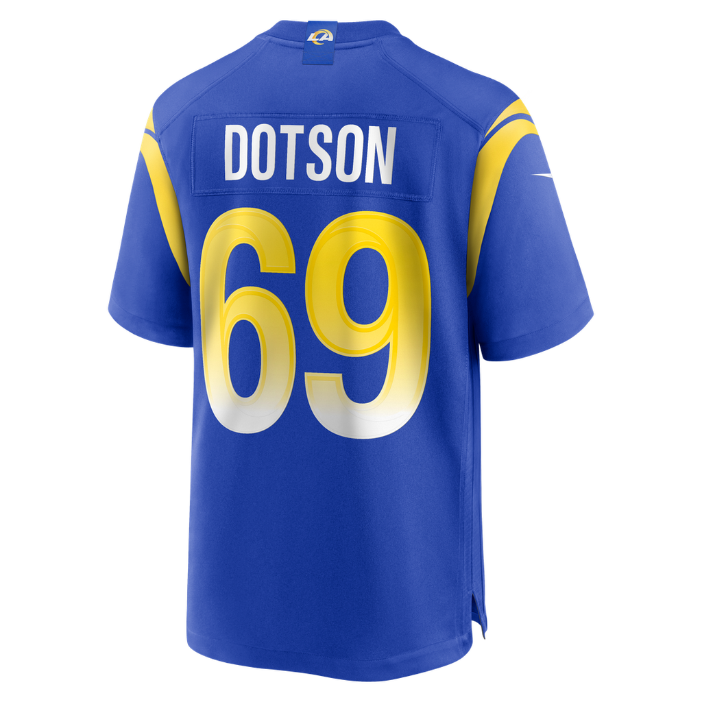 Kevin Dotson Los Angeles Rams Nike Game Jersey - Royal Official NFL Team Apparel Football Fan Gear