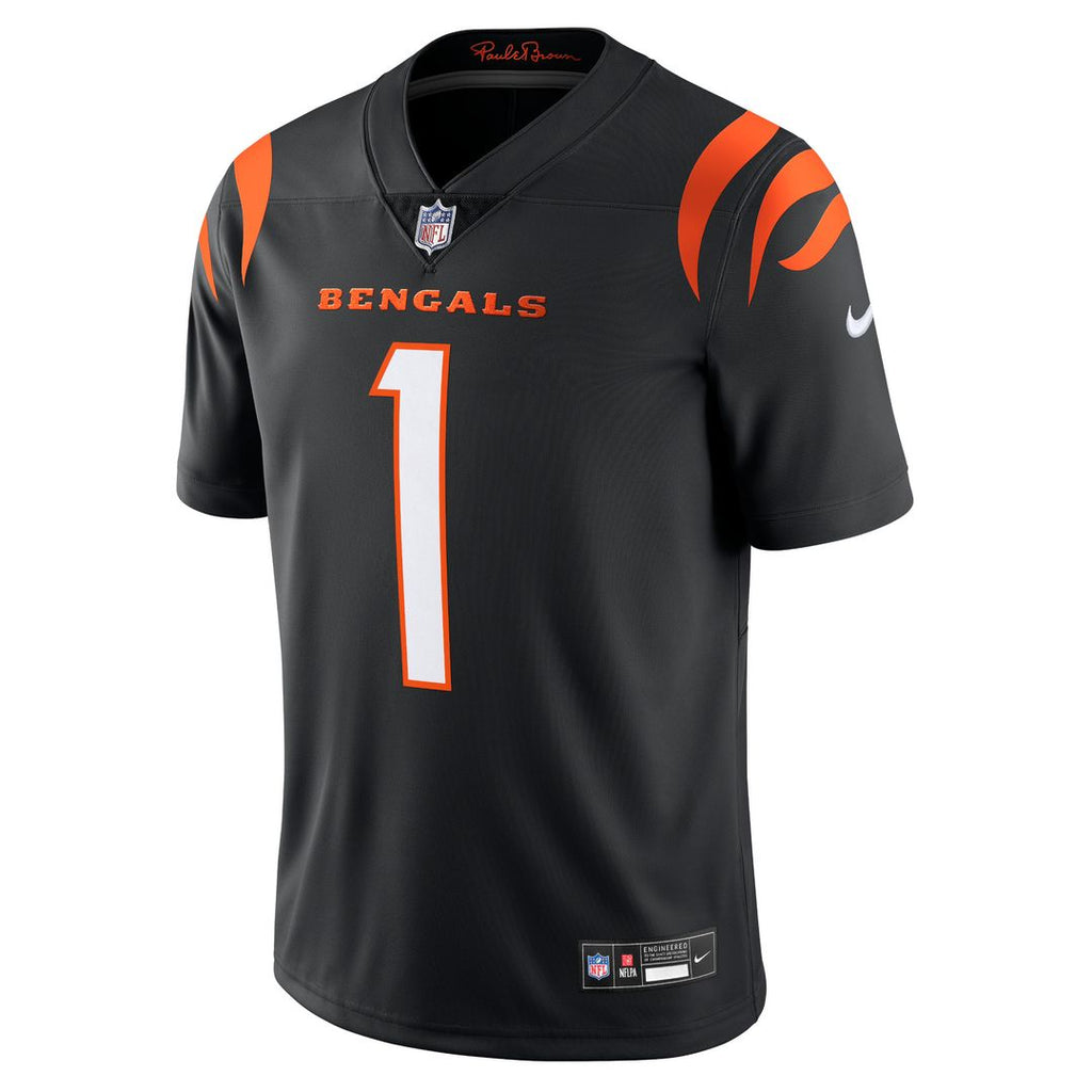 Ja'Marr Chase Cincinnati Bengals Nike Vapor Untouchable Limited Jersey - Black Official NFL Team Apparel Football Fan Gear