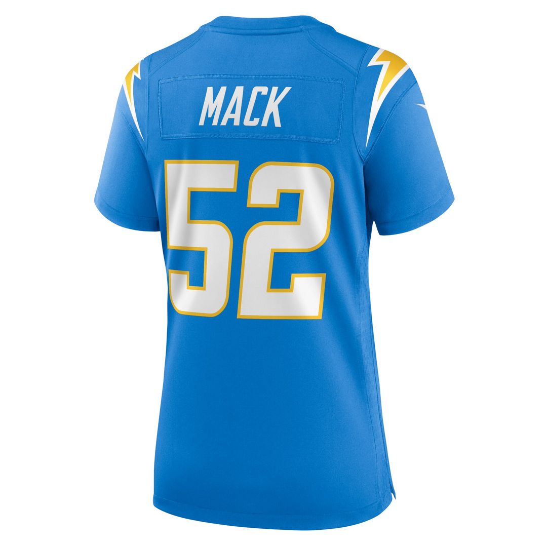 Khalil Mack Los Angeles Chargers Nike Women's Player Jersey - Powder Blue Official NFL Team Apparel Football Fan Gear
