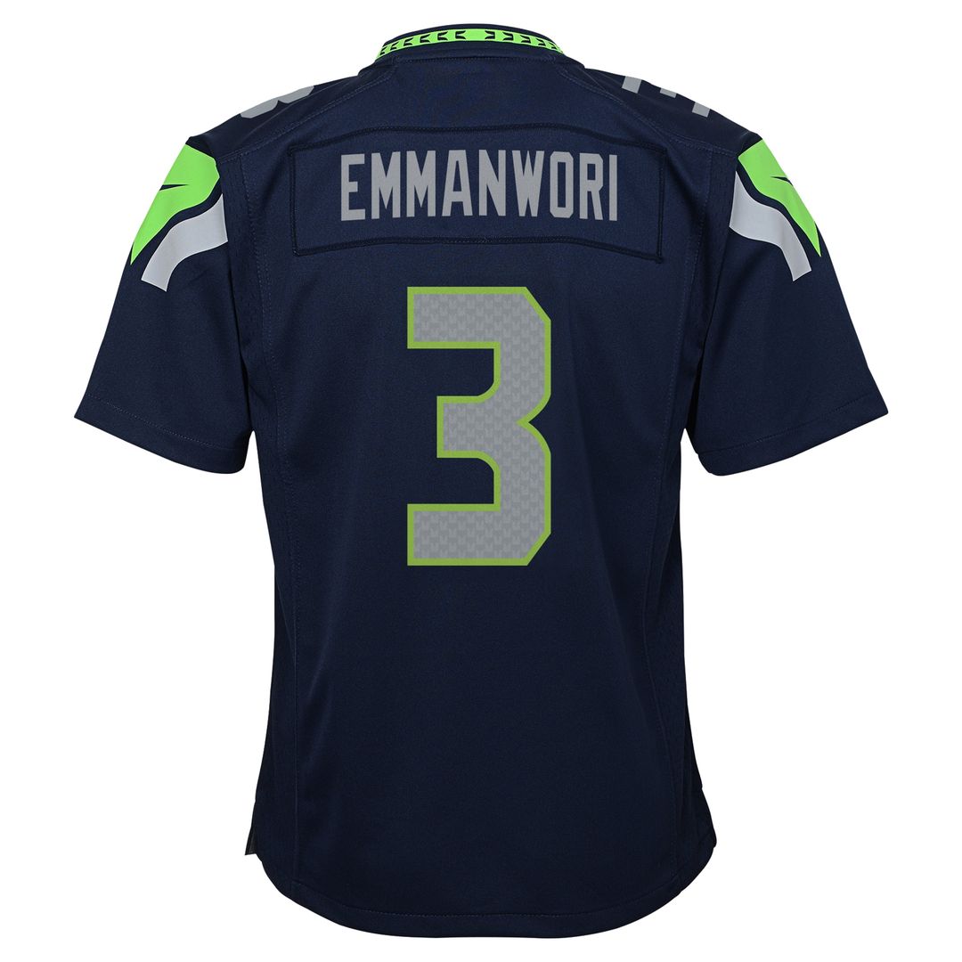 Nick Emmanwori Seattle Seahawks Nike Youth Game Jersey - College Navy Official NFL Team Apparel Football Fan Gear