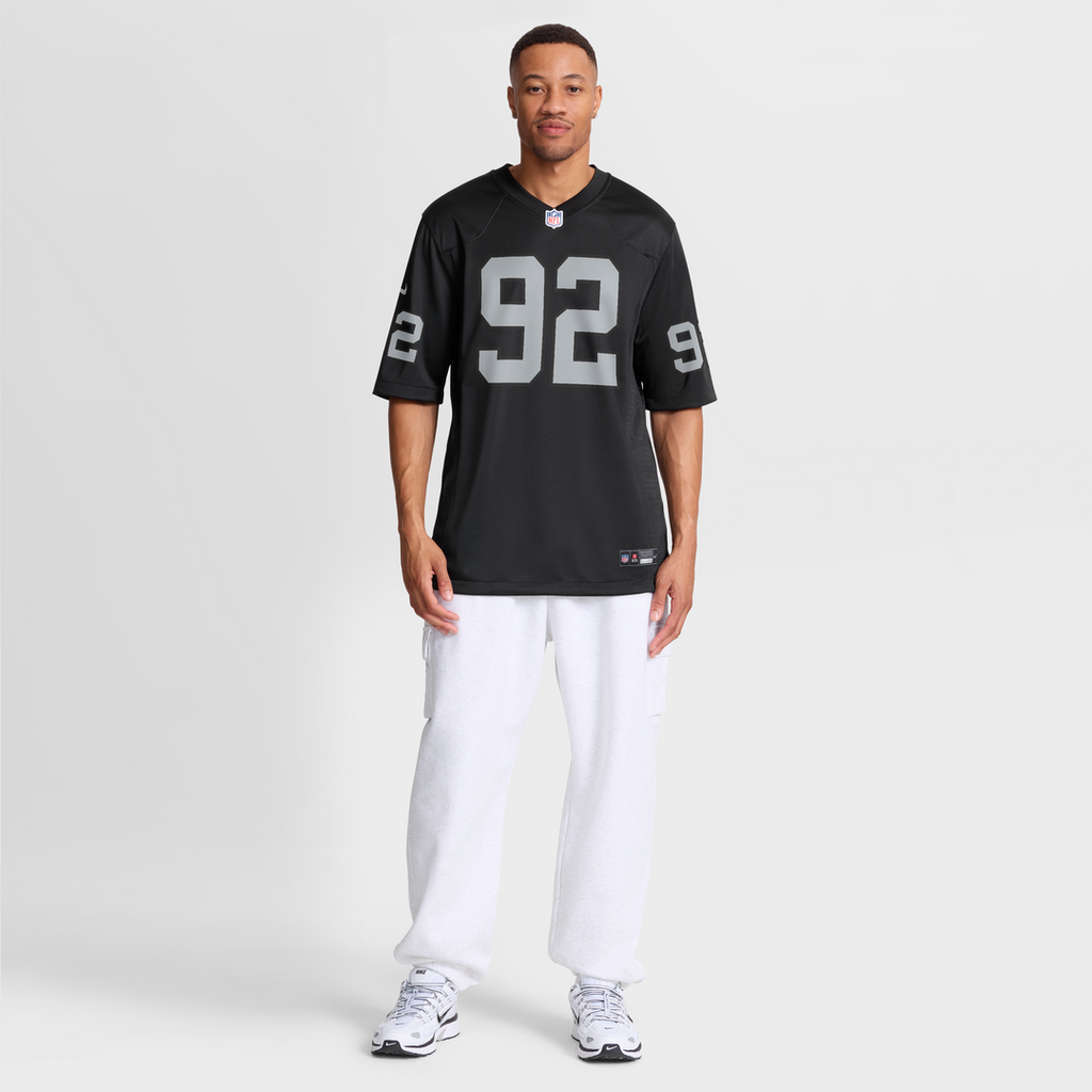 JJ Pegues Las Vegas Raiders Nike Team Game Jersey - Black Official NFL Team Apparel Football Fan Gear